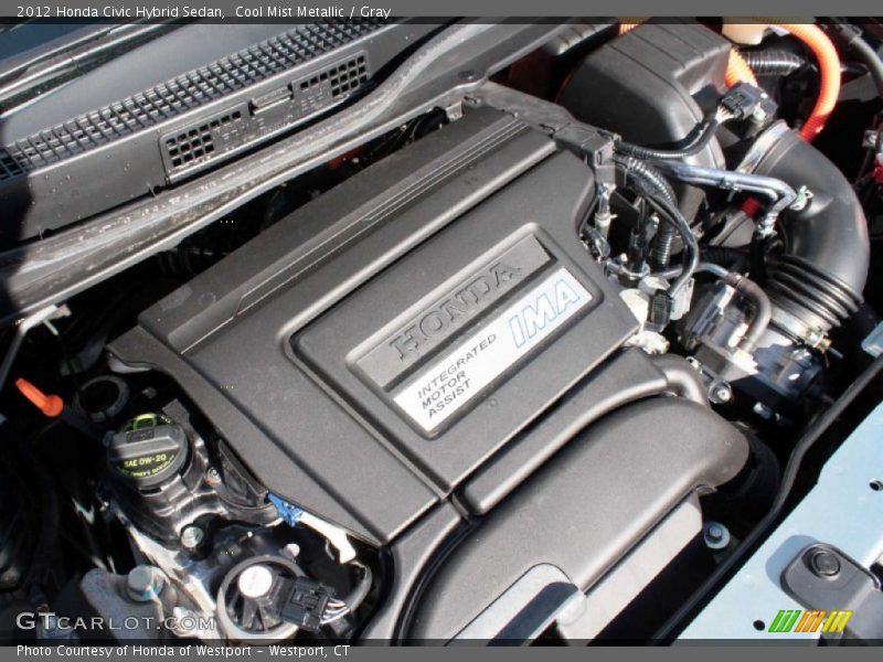 Cool Mist Metallic / Gray 2012 Honda Civic Hybrid Sedan