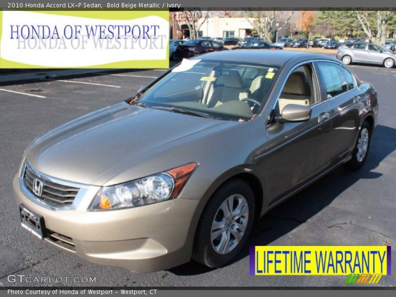Bold Beige Metallic / Ivory 2010 Honda Accord LX-P Sedan