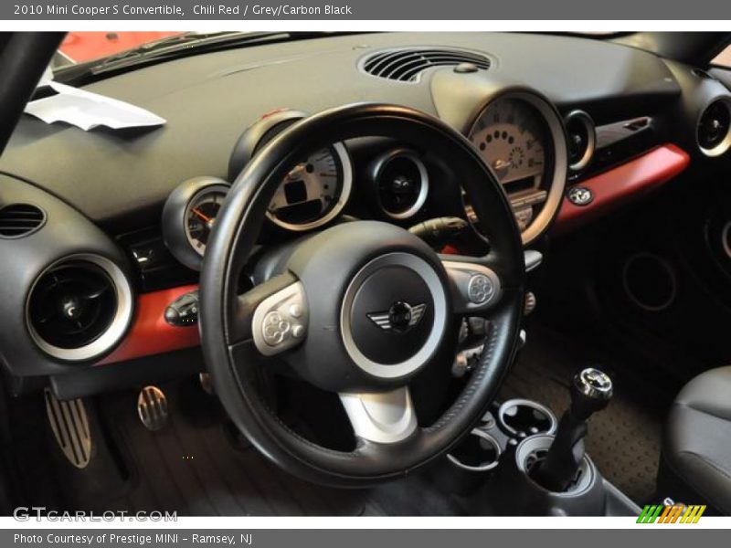 Chili Red / Grey/Carbon Black 2010 Mini Cooper S Convertible