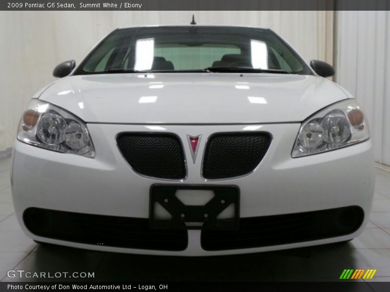 Summit White / Ebony 2009 Pontiac G6 Sedan