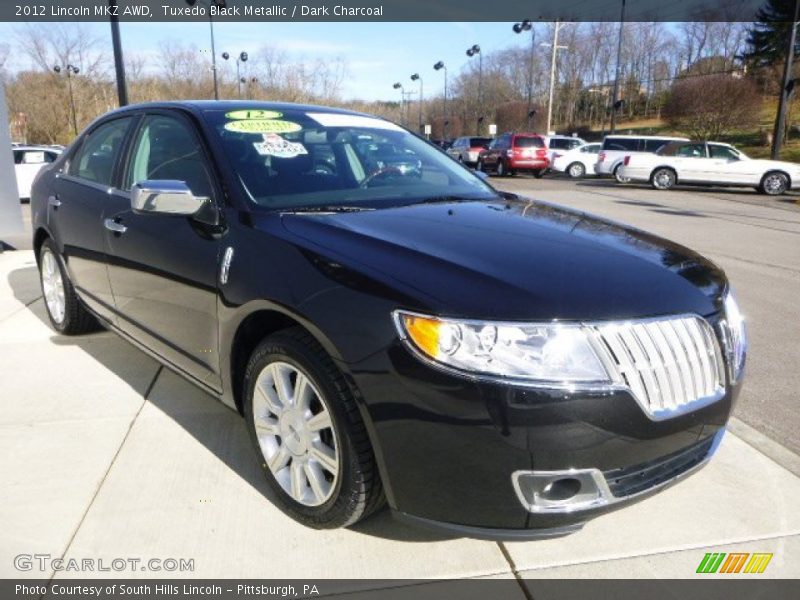 Tuxedo Black Metallic / Dark Charcoal 2012 Lincoln MKZ AWD