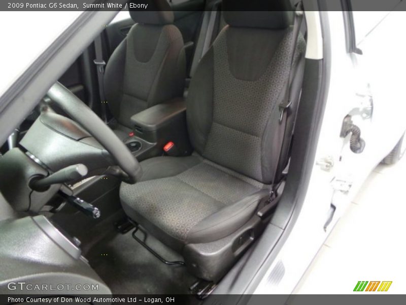 Summit White / Ebony 2009 Pontiac G6 Sedan
