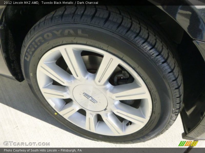 Tuxedo Black Metallic / Dark Charcoal 2012 Lincoln MKZ AWD