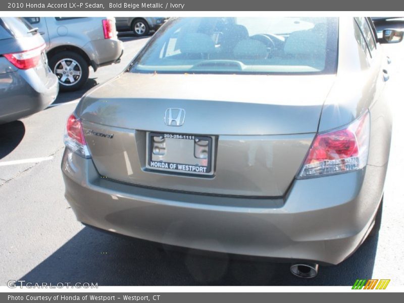 Bold Beige Metallic / Ivory 2010 Honda Accord LX-P Sedan