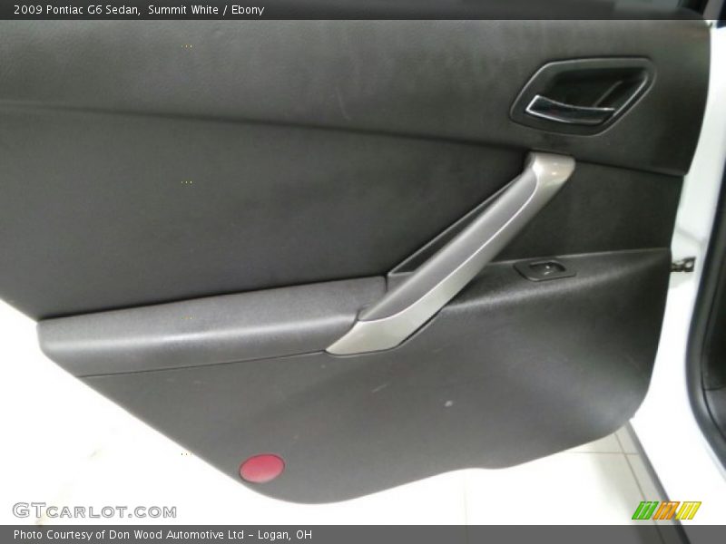 Summit White / Ebony 2009 Pontiac G6 Sedan