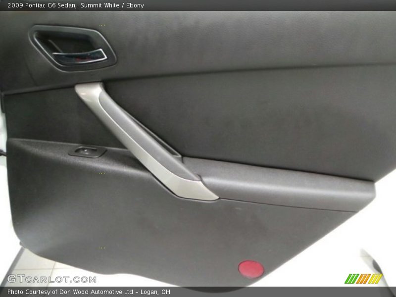 Summit White / Ebony 2009 Pontiac G6 Sedan