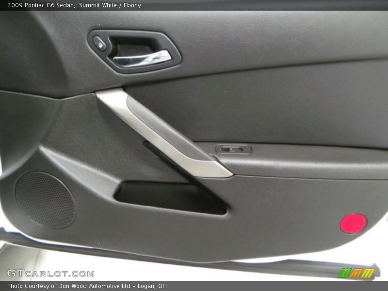 Summit White / Ebony 2009 Pontiac G6 Sedan