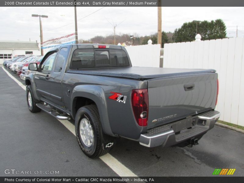 Dark Gray Metallic / Medium Pewter 2008 Chevrolet Colorado LT Extended Cab 4x4