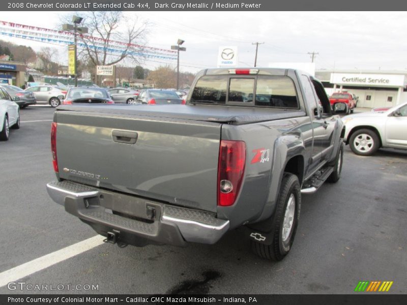 Dark Gray Metallic / Medium Pewter 2008 Chevrolet Colorado LT Extended Cab 4x4