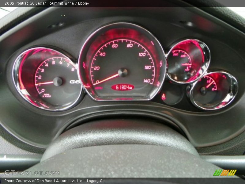 Summit White / Ebony 2009 Pontiac G6 Sedan