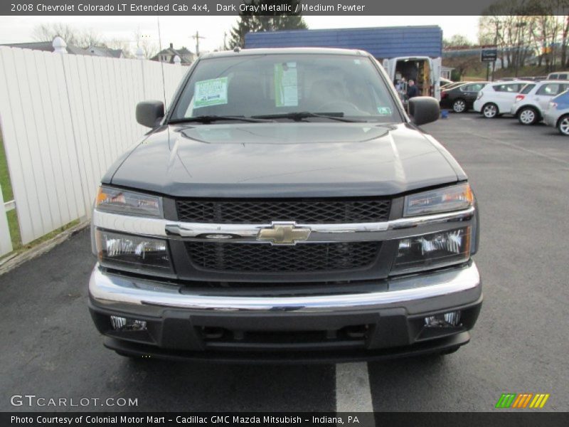 Dark Gray Metallic / Medium Pewter 2008 Chevrolet Colorado LT Extended Cab 4x4