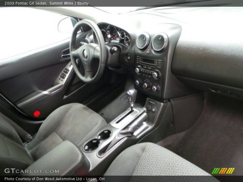 Summit White / Ebony 2009 Pontiac G6 Sedan