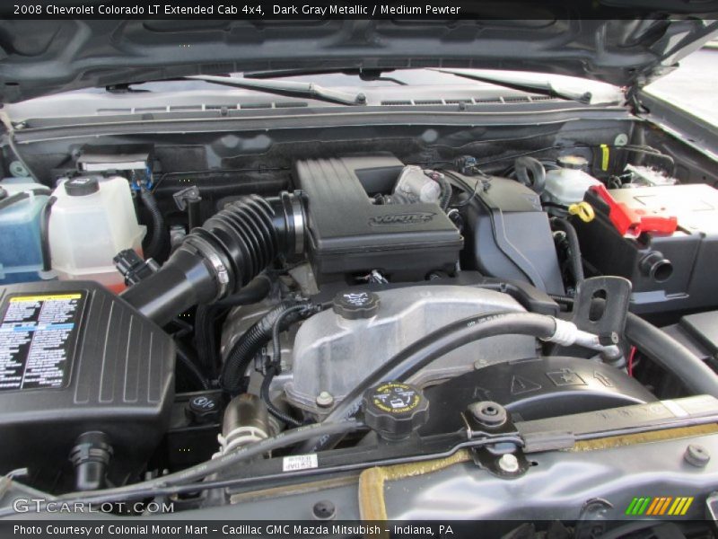 Dark Gray Metallic / Medium Pewter 2008 Chevrolet Colorado LT Extended Cab 4x4