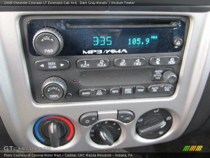 Dark Gray Metallic / Medium Pewter 2008 Chevrolet Colorado LT Extended Cab 4x4