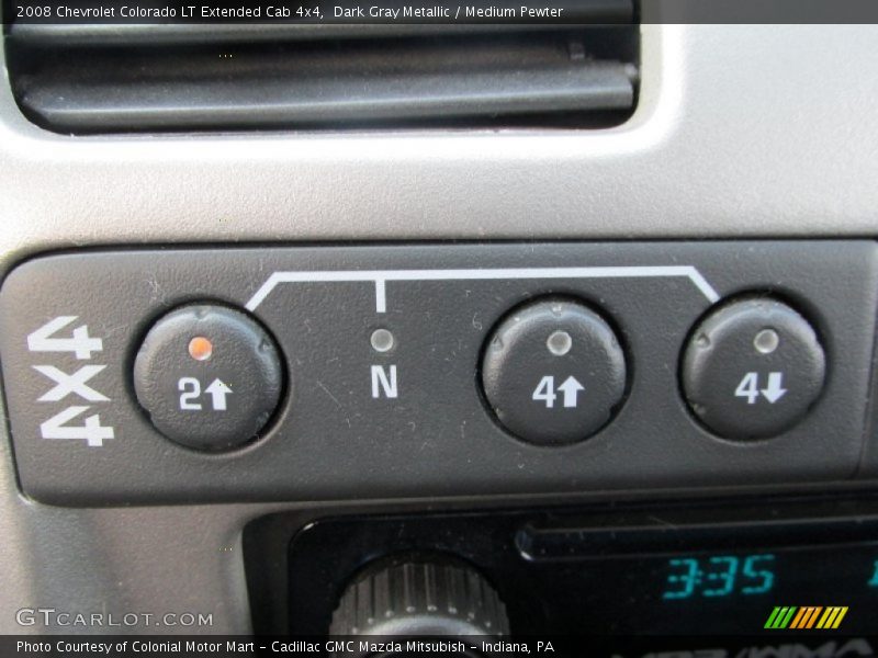 Dark Gray Metallic / Medium Pewter 2008 Chevrolet Colorado LT Extended Cab 4x4