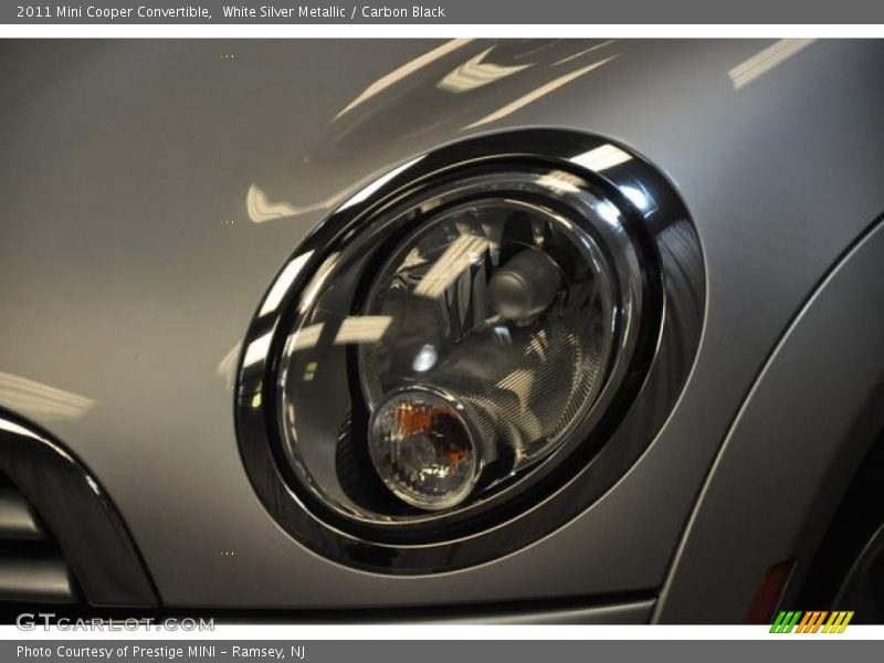 White Silver Metallic / Carbon Black 2011 Mini Cooper Convertible