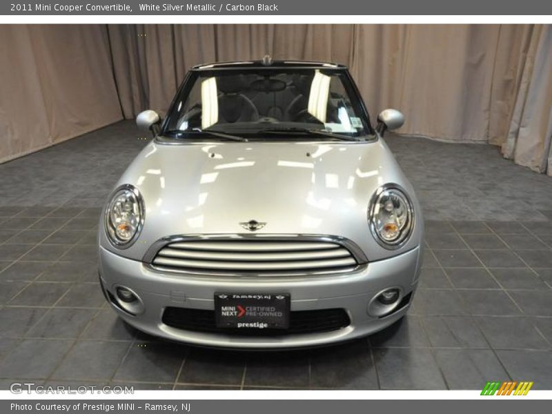 White Silver Metallic / Carbon Black 2011 Mini Cooper Convertible
