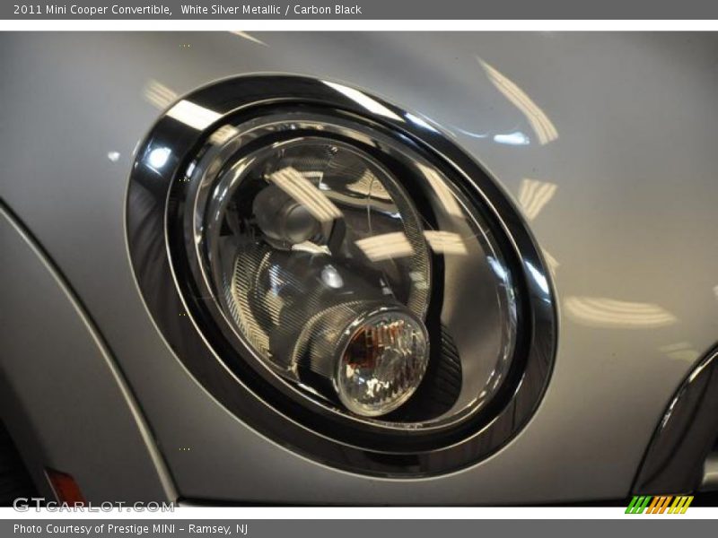 White Silver Metallic / Carbon Black 2011 Mini Cooper Convertible
