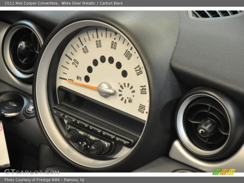 White Silver Metallic / Carbon Black 2011 Mini Cooper Convertible