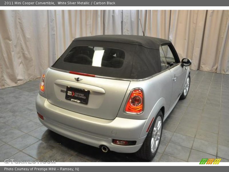 White Silver Metallic / Carbon Black 2011 Mini Cooper Convertible