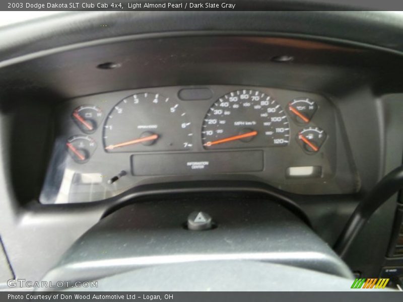 Light Almond Pearl / Dark Slate Gray 2003 Dodge Dakota SLT Club Cab 4x4