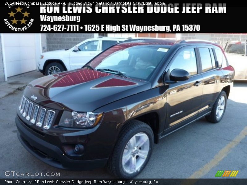 Rugged Brown Metallic / Dark Slate Gray/Light Pebble 2014 Jeep Compass Latitude 4x4