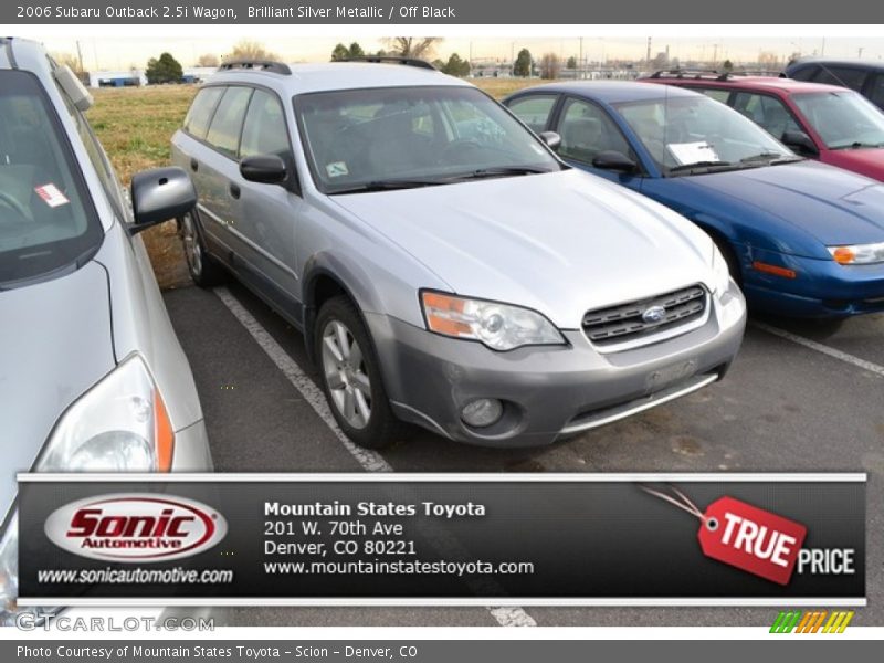 Brilliant Silver Metallic / Off Black 2006 Subaru Outback 2.5i Wagon