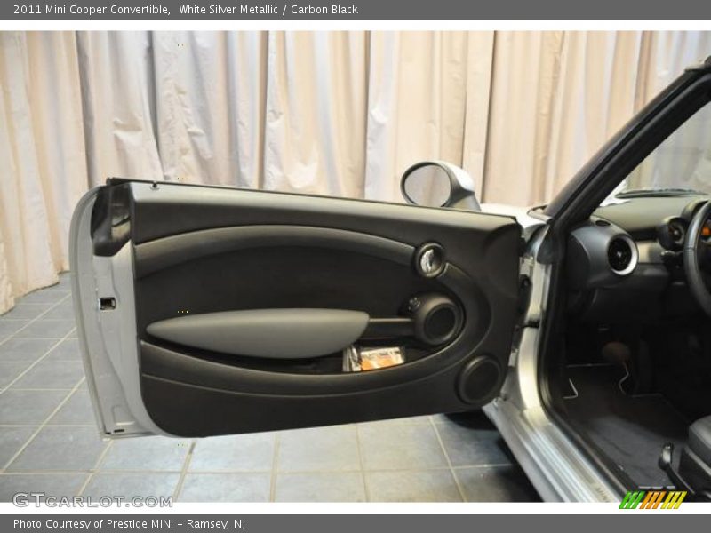 White Silver Metallic / Carbon Black 2011 Mini Cooper Convertible