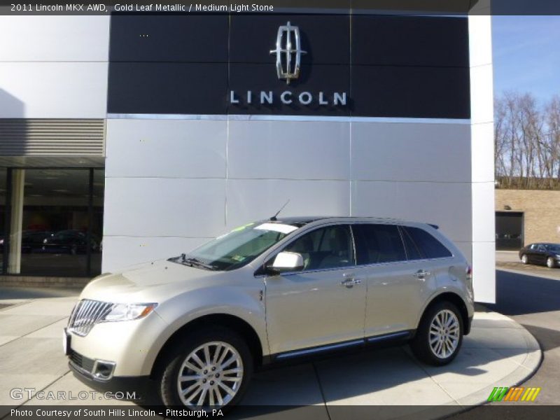 Gold Leaf Metallic / Medium Light Stone 2011 Lincoln MKX AWD