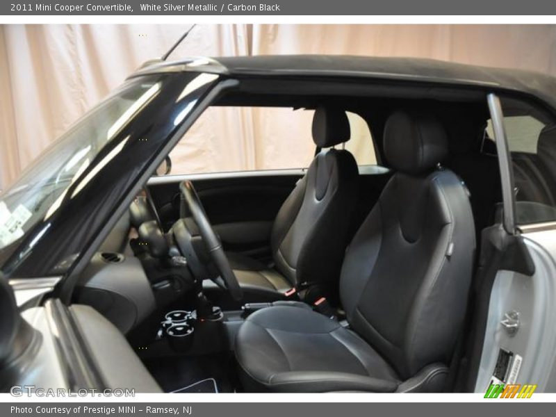 White Silver Metallic / Carbon Black 2011 Mini Cooper Convertible