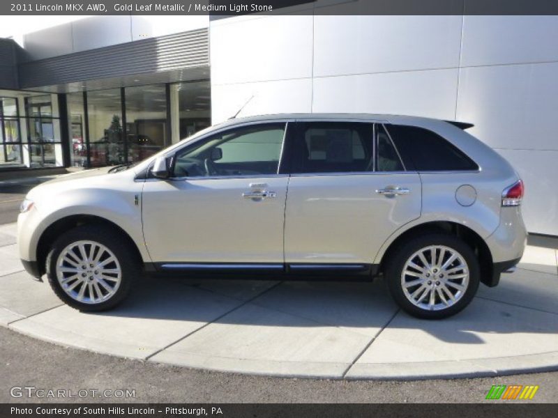 Gold Leaf Metallic / Medium Light Stone 2011 Lincoln MKX AWD