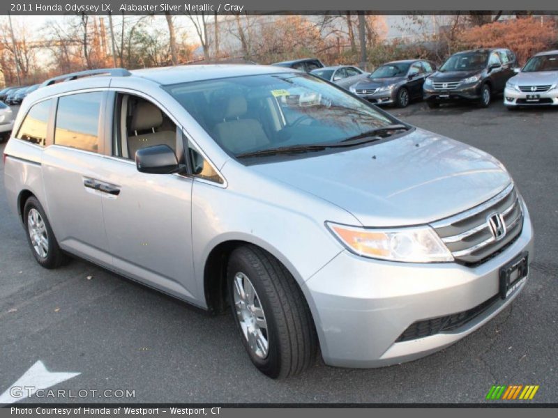 Alabaster Silver Metallic / Gray 2011 Honda Odyssey LX