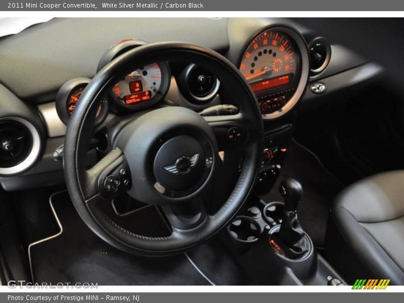 White Silver Metallic / Carbon Black 2011 Mini Cooper Convertible