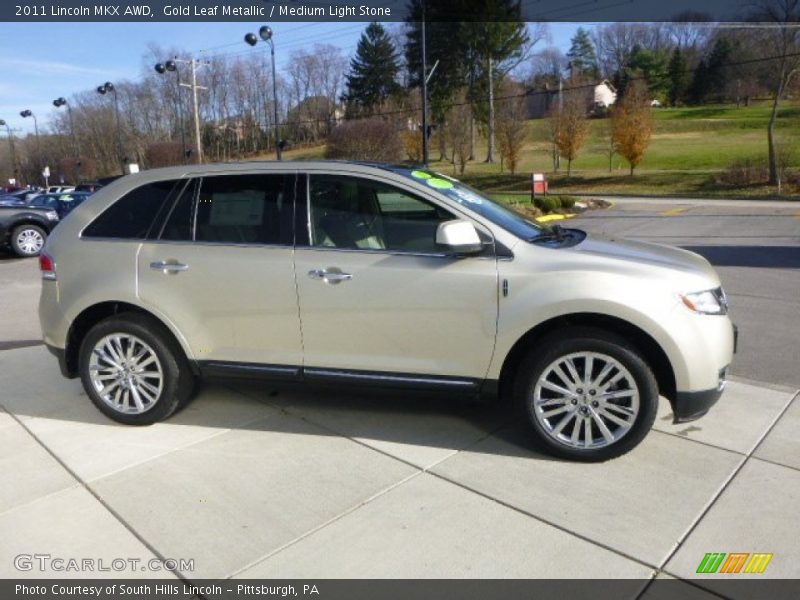 Gold Leaf Metallic / Medium Light Stone 2011 Lincoln MKX AWD