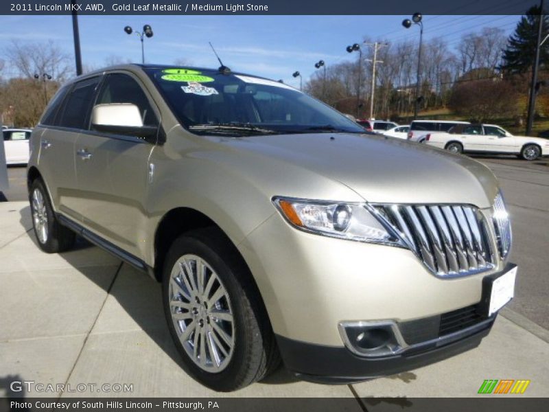 Gold Leaf Metallic / Medium Light Stone 2011 Lincoln MKX AWD
