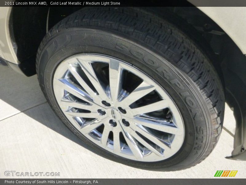 Gold Leaf Metallic / Medium Light Stone 2011 Lincoln MKX AWD
