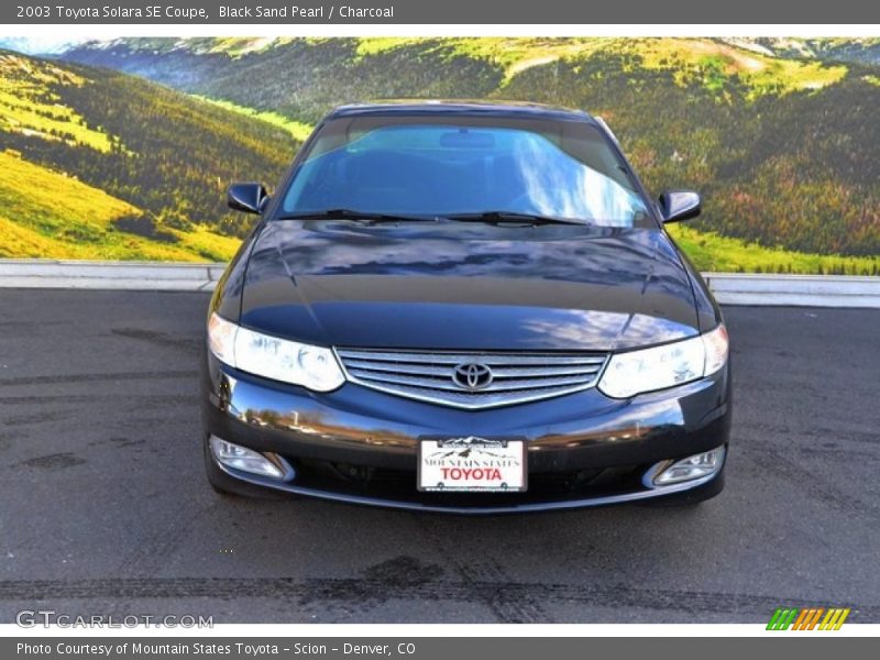 Black Sand Pearl / Charcoal 2003 Toyota Solara SE Coupe