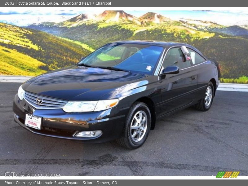 Black Sand Pearl / Charcoal 2003 Toyota Solara SE Coupe