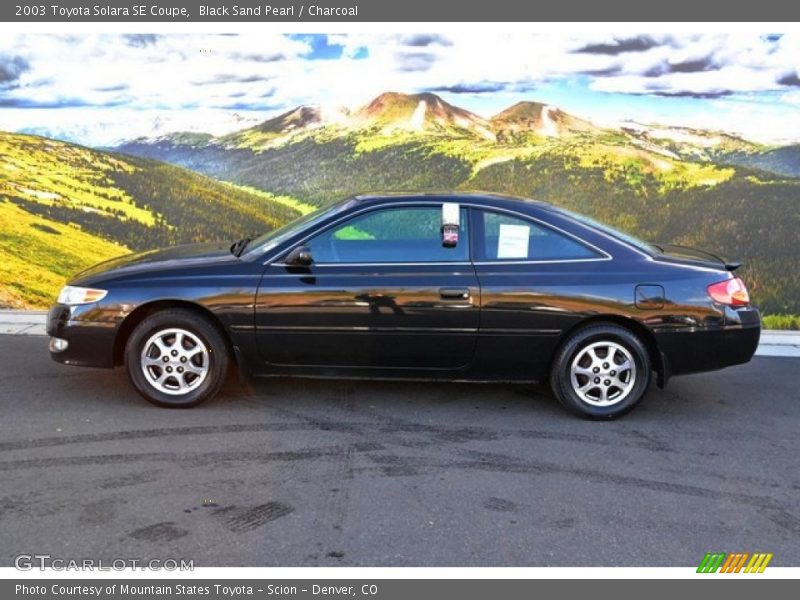Black Sand Pearl / Charcoal 2003 Toyota Solara SE Coupe