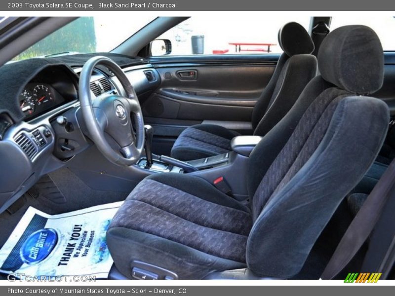Black Sand Pearl / Charcoal 2003 Toyota Solara SE Coupe