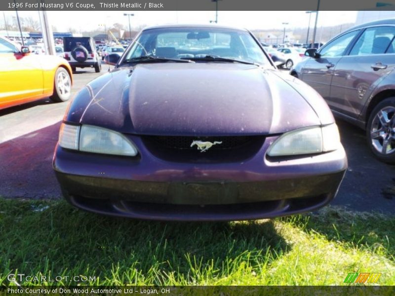 Thistle Metallic / Black 1996 Ford Mustang V6 Coupe