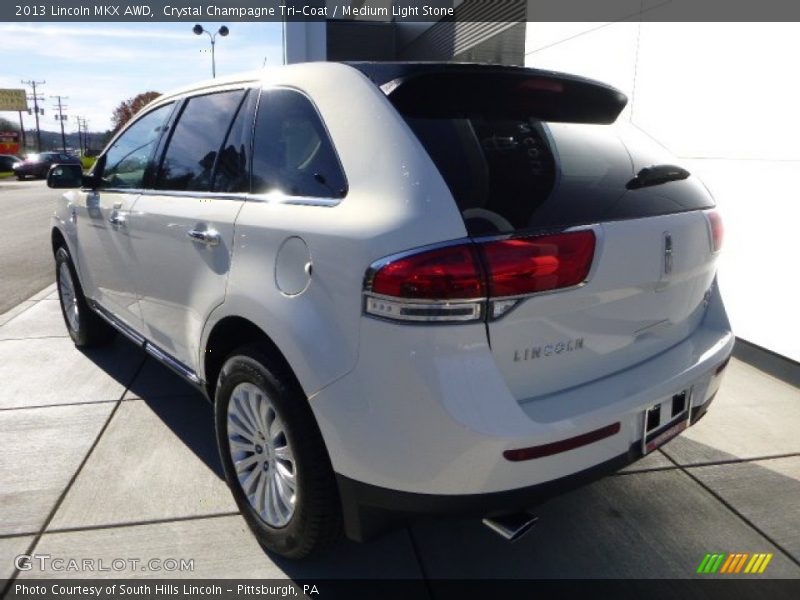 Crystal Champagne Tri-Coat / Medium Light Stone 2013 Lincoln MKX AWD