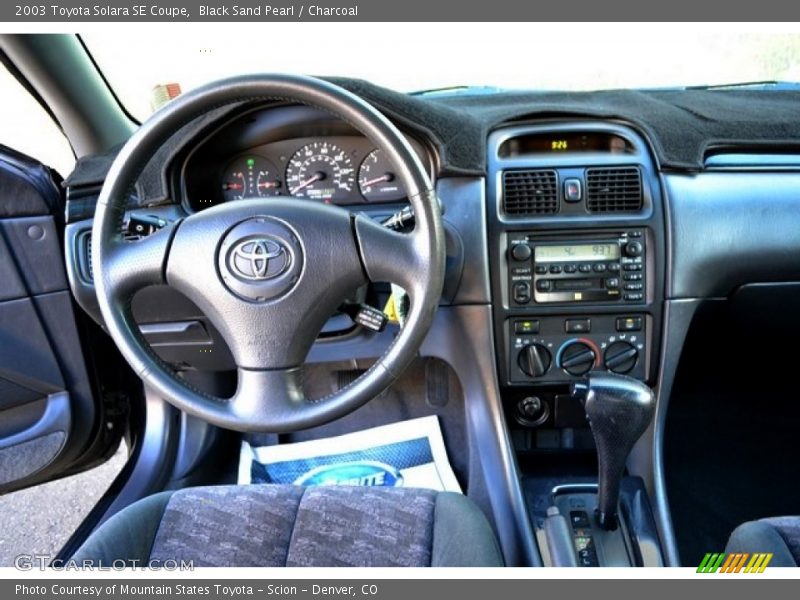 Black Sand Pearl / Charcoal 2003 Toyota Solara SE Coupe