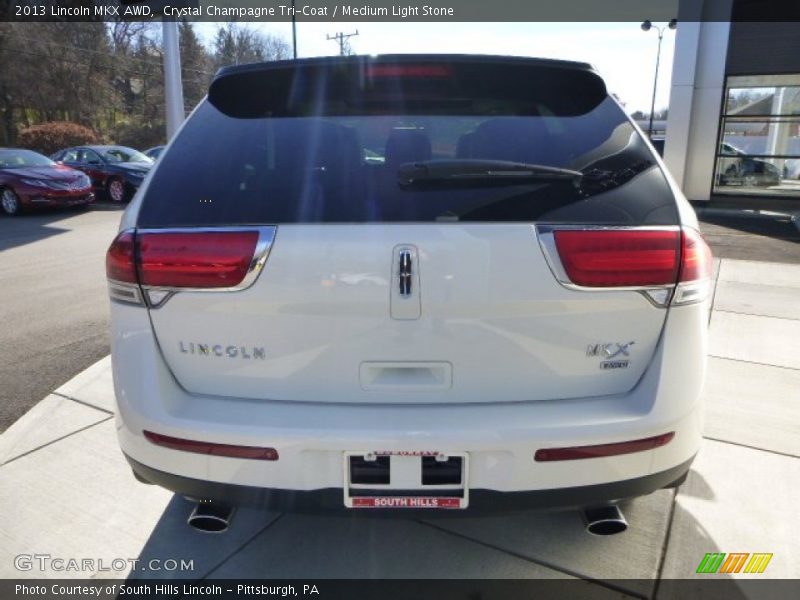 Crystal Champagne Tri-Coat / Medium Light Stone 2013 Lincoln MKX AWD