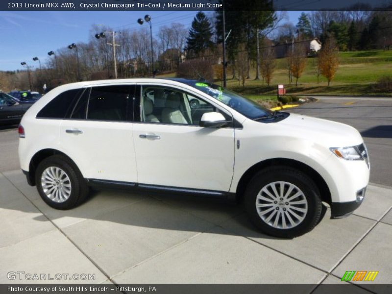 Crystal Champagne Tri-Coat / Medium Light Stone 2013 Lincoln MKX AWD