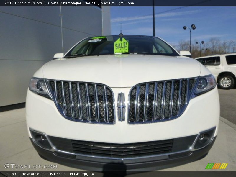 Crystal Champagne Tri-Coat / Medium Light Stone 2013 Lincoln MKX AWD