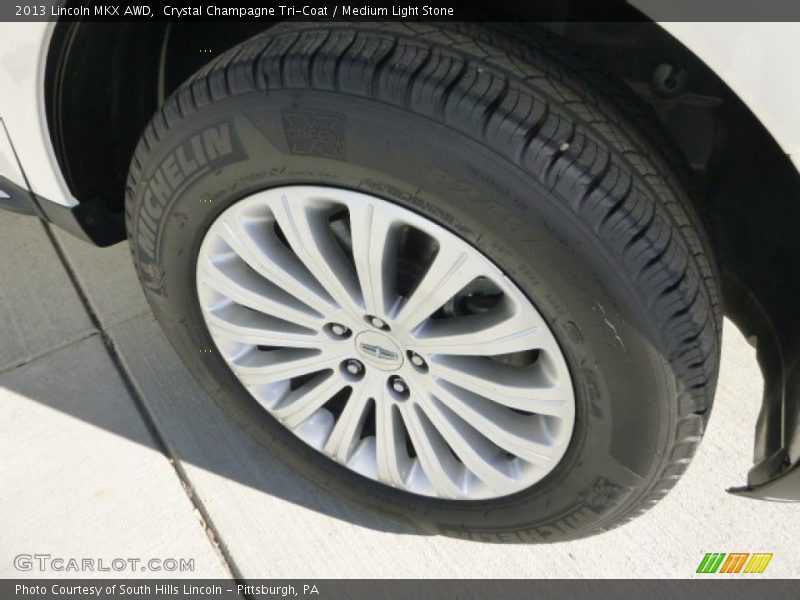 Crystal Champagne Tri-Coat / Medium Light Stone 2013 Lincoln MKX AWD
