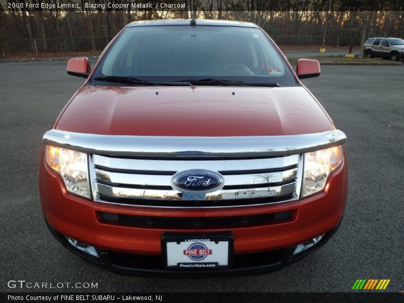 Blazing Copper Metallic / Charcoal 2008 Ford Edge Limited