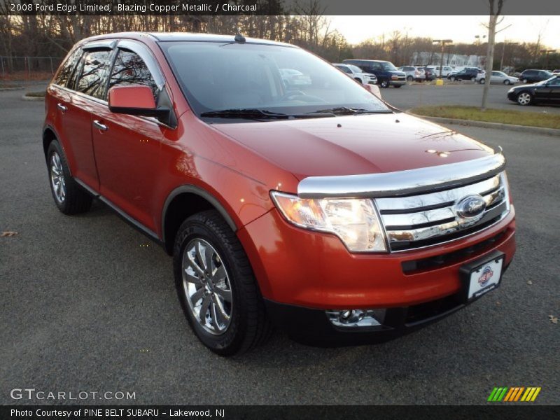 Blazing Copper Metallic / Charcoal 2008 Ford Edge Limited