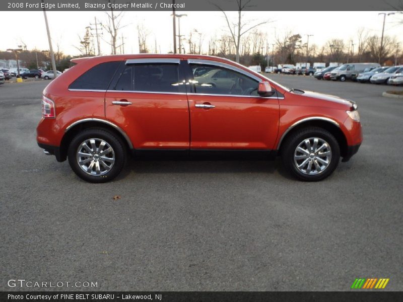 Blazing Copper Metallic / Charcoal 2008 Ford Edge Limited